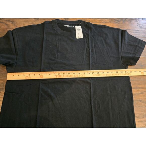 Abercrombie & Fitch T Shirt Mens Soft Essentials Relaxed XXL 2XL black SS - Picture 5 of 6